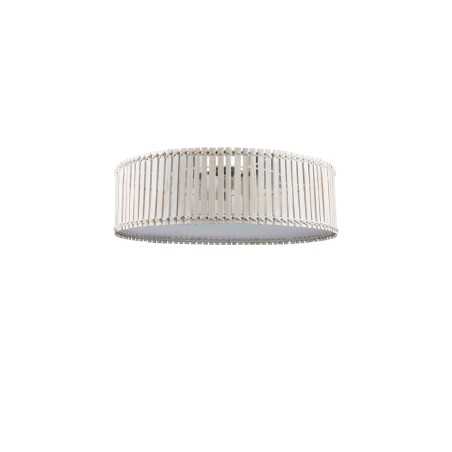YRONDE bamboo ceiling light fixture with E27 LED in white color