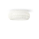 Ceiling light LANGUIN made of white acrylic with E27 LED bulb