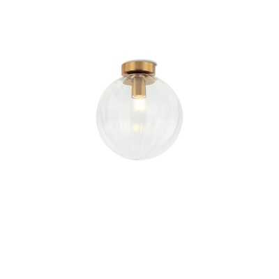 Ceiling light fixture WINGEN in metal with E27 LED in golden color
