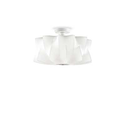 Simple pendant light WILLER made of resin polymer E27 LED in white color