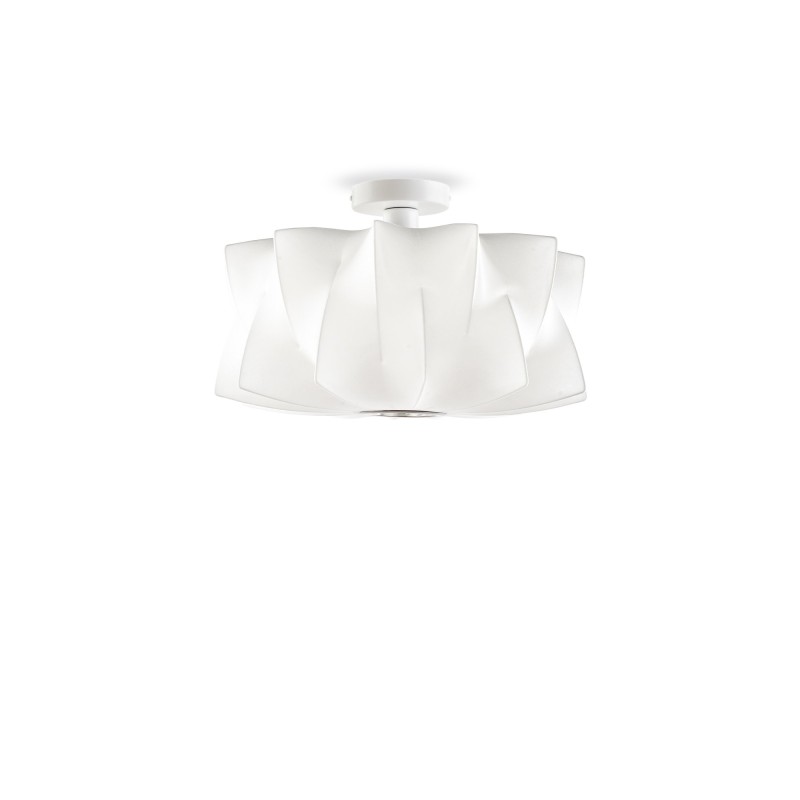 Simple pendant light WILLER made of resin polymer E27 LED in white color