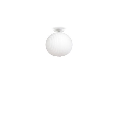WICRES simple pendant light made of resin polymer with E27 LED in white color