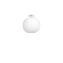 Simple pendant lamp WAVRIN made of resin polymer E27 LED in white color