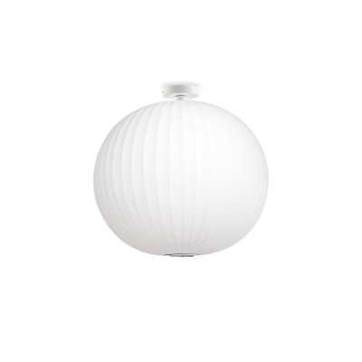 Simple pendant light LANGIS made of resin polymer E27 LED in white color