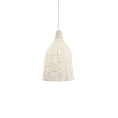 Simple pendant lamp VIGUE wicker E27 LED in colors