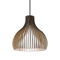 Simple pendant light NUITS wood E27 LED