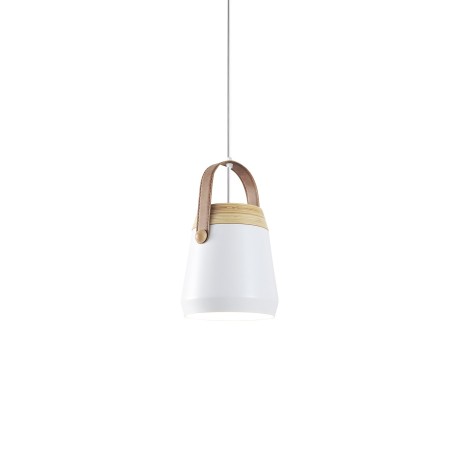ISLOU simple pendant aluminum E27 LED colors
