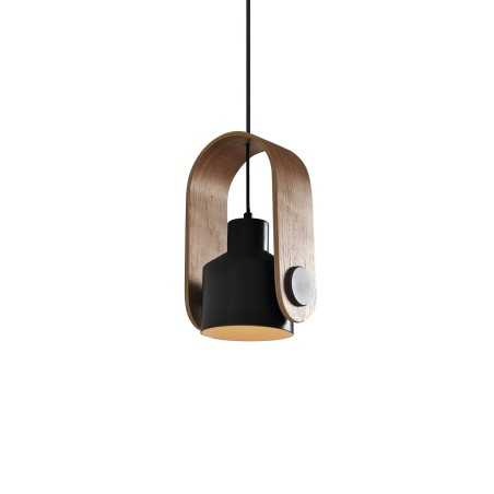 Simple pendant light GLAND wood E27 LED colors