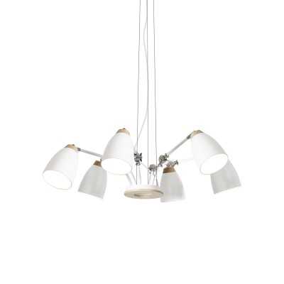 NICOT multiple pendant light wood E27 LED