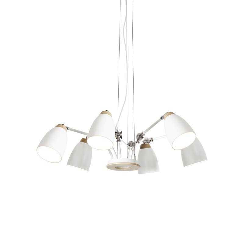 NICOT multiple pendant light wood E27 LED