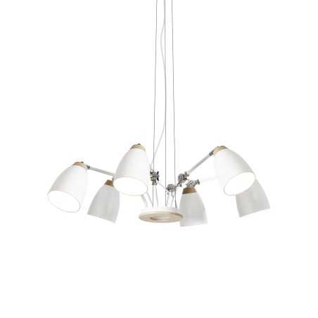 NICOT multiple pendant light wood E27 LED