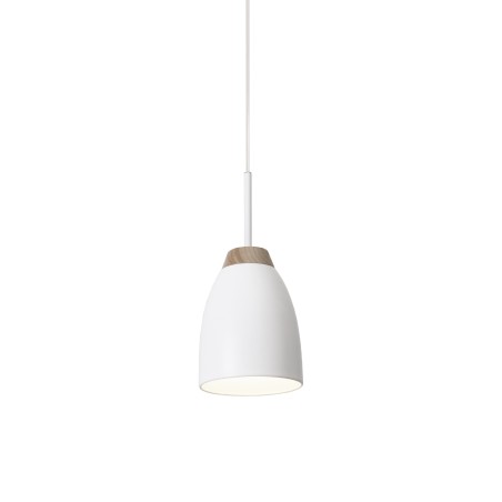 Simple pendant light TRACE wood E27 LED colors