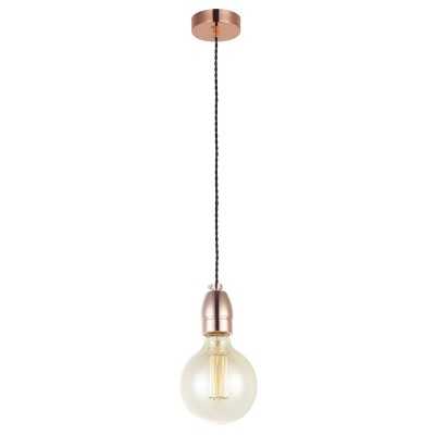 Simple pendant light LIVET metal E27 LED