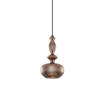 VALIN simple pendant light with E27 LED crystal in different colors