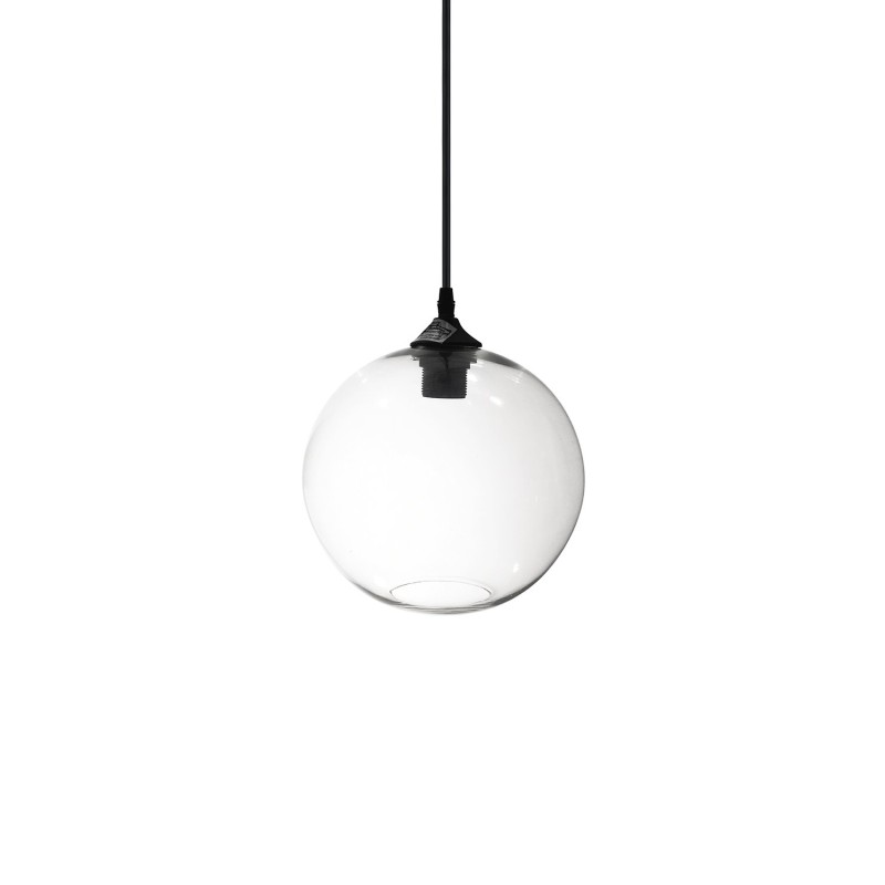 NEUZY simple pendant light with E27 LED crystal in colors