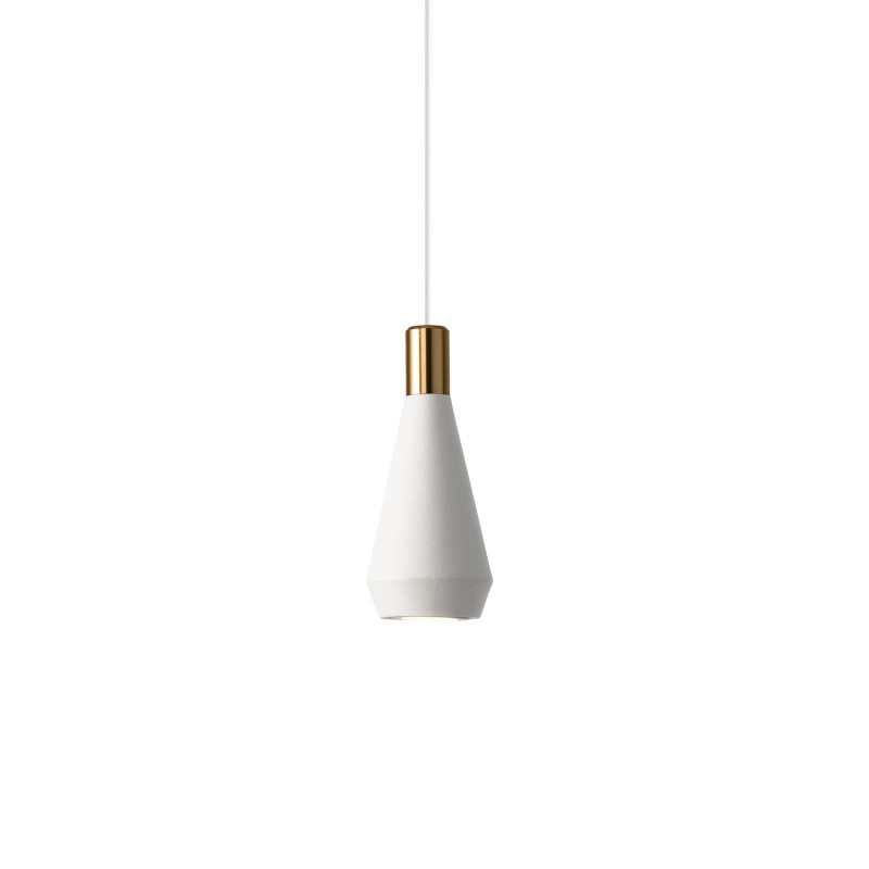 MUANCE simple pendant light in black aluminum with GU10 socket