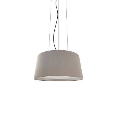 Simple pendant light GARES iron E27 LED