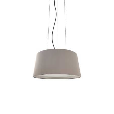 Simple pendant light GARES iron E27 LED
