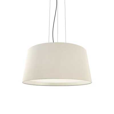 Simple pendant light GARES iron E27 LED