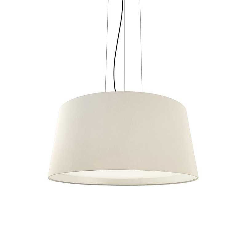 Simple pendant light GARES iron E27 LED