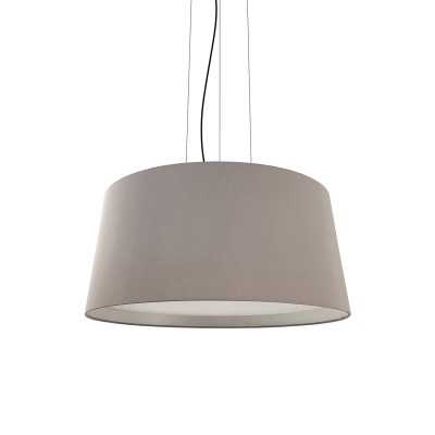 Simple pendant light GARES iron E27 LED