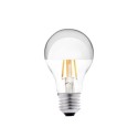 Vintage LED bulb E27 8W 640lm amber silver dome