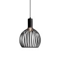 Simple pendant light MANNE iron E27 LED in black color