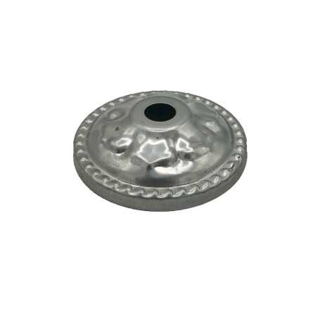 Raw iron cap decorated 58mm diameter x 4mm