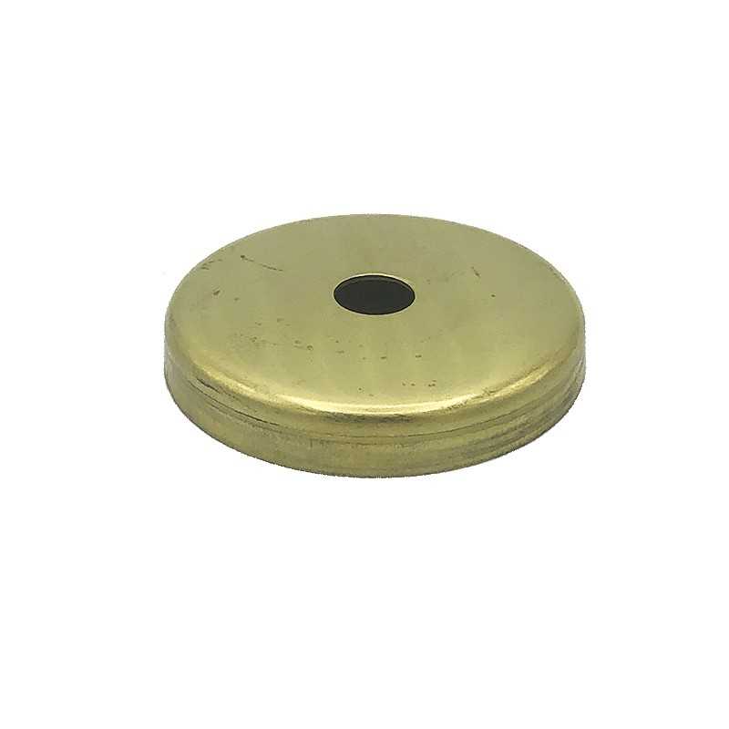 Brass globe holder cap 63mm diameter x 10mm