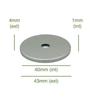 Raw iron globe cover 40mm diameter x 1mm