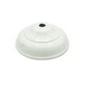 Decorated white globe cover, 90mm in diameter x 3mm