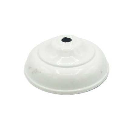 Decorated white globe cover, 90mm in diameter x 3mm