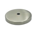 Brushed steel globe holder cap 99mm diameter x 6mm