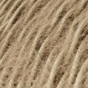 Braided decorative textile cable sold by the meter, approved with jute feather.
