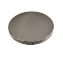 Brushed steel metal support, 250mm diameter without holes
