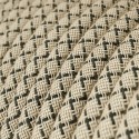 Decorative textile cable by the meter approved in anthracite linen