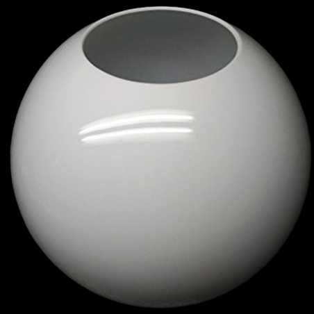 White PMMA polymethyl methacrylate sphere without neck, various diameters