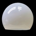 Polycarbonate globe three quarters glossy white