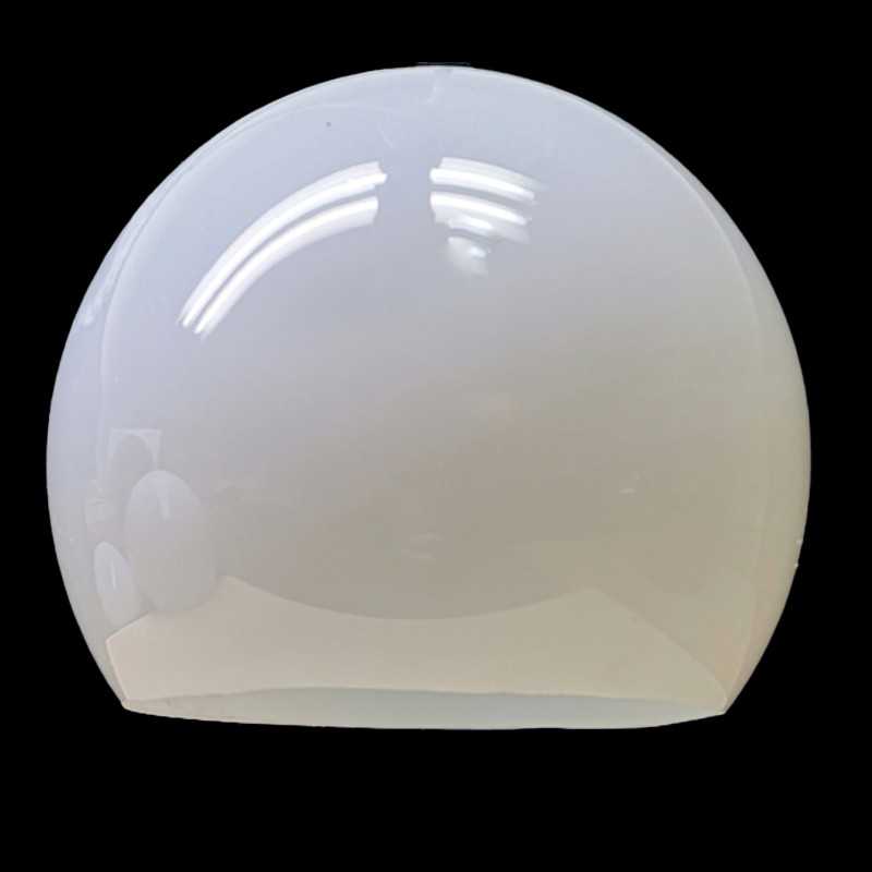 Polycarbonate globe three quarters glossy white