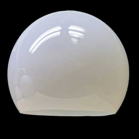 Polycarbonate globe three quarters glossy white