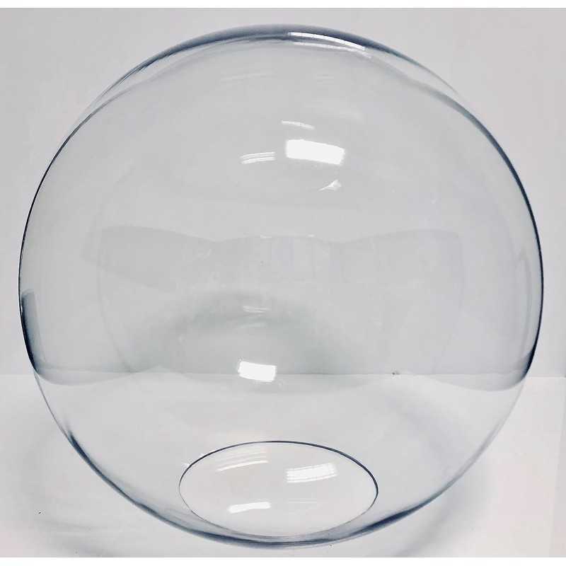 Transparent PMMA acrylic globe without neck