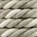 Decorative twisted rope made of linen, sack type, 16mm thickness