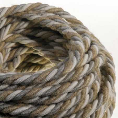 Decorative twisted jute rope, sack type, 16mm thickness