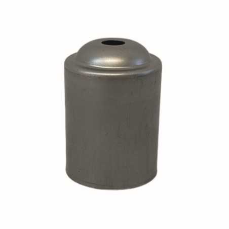 Decorative raw iron cover for E27 socket 42.5mm x 60mm