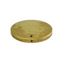 Brass base for lamps with off-center hole