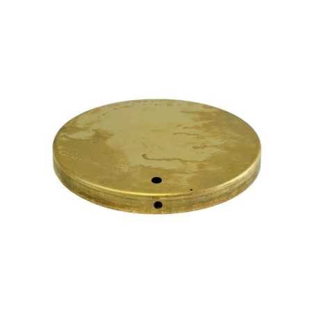 Brass base for lamps with off-center hole