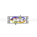 Cylindrical rocker switch single pole with earth | LightingDIY.com