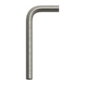 Arm type elbow with M10 internal thread on both sides, satin-finished steel