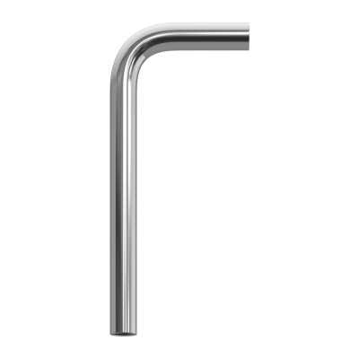 Arm type elbow with M10 internal thread on both sides, chrome-plated