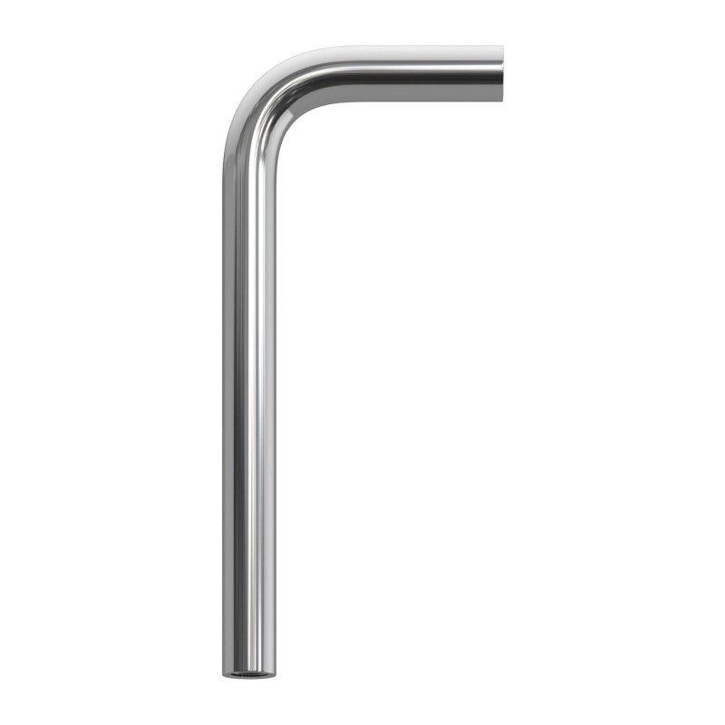 Arm type elbow with M10 internal thread on both sides, chrome-plated